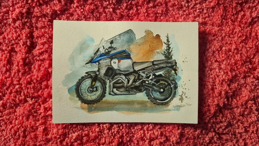 BMW Watercolor Painting