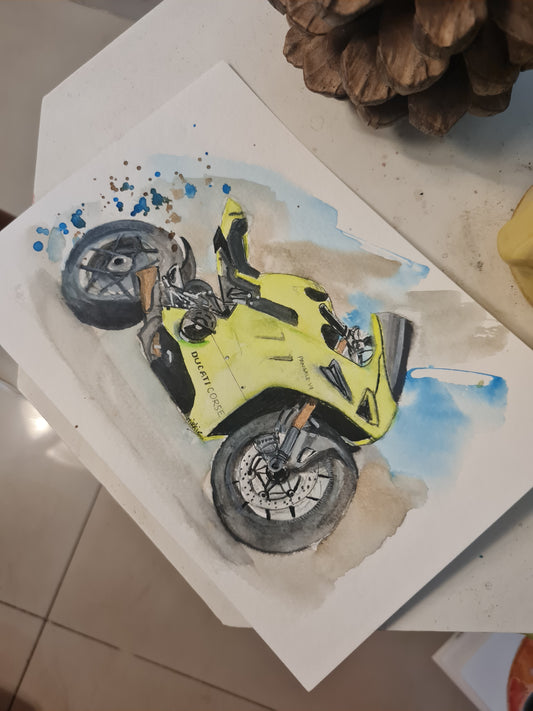 Ducati Panigale V4 watercolor
