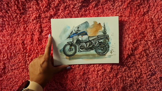 BMW Watercolor Painting